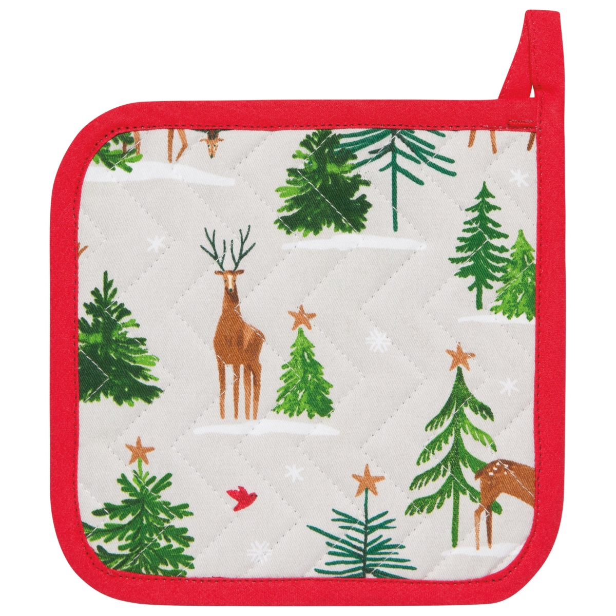 Picture of Danica Brands NPH2392D 8 x 8 in. Santas Reindeer Chef Potholder
