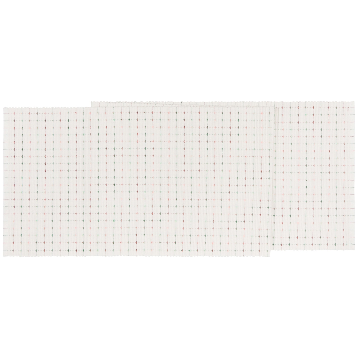 Picture of Danica Brands NTR2867D 14 x 72 in. Natural Red & Green Ribbed Christmas Table Runner