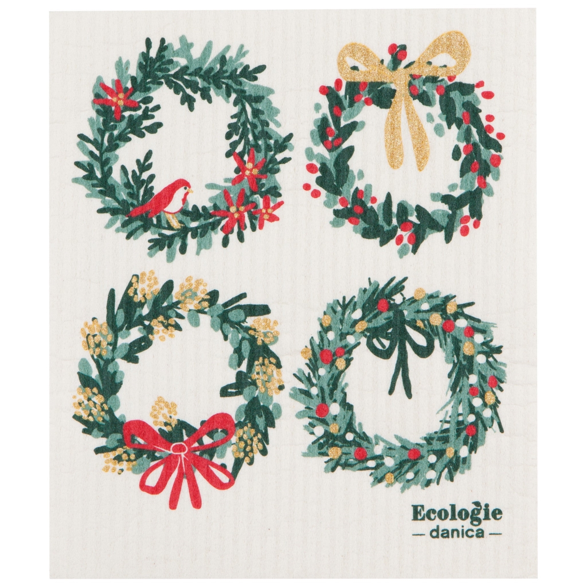 Picture of Danica Brands ESW2680D 6.5 x 8 in. Wreaths Swedish Sponge Cloth