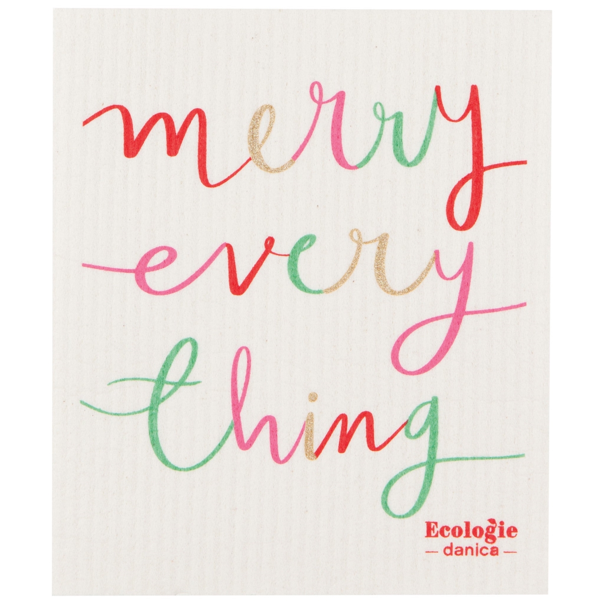 Picture of Danica Brands ESW2688D 6.5 x 8 in. Merry Everything Swedish Sponge Cloth