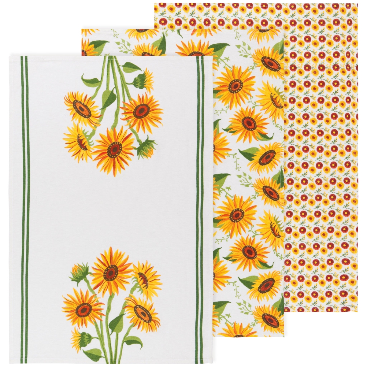 Picture of Danica Brands NKT2318D Sunflower Splendor Bakers Floursack Dishtowels, Set of 3