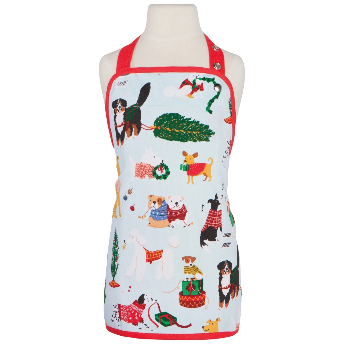 Picture of Danica Brands JKA2610D 18 x 18 in. Holiday Hounds Kids Apron
