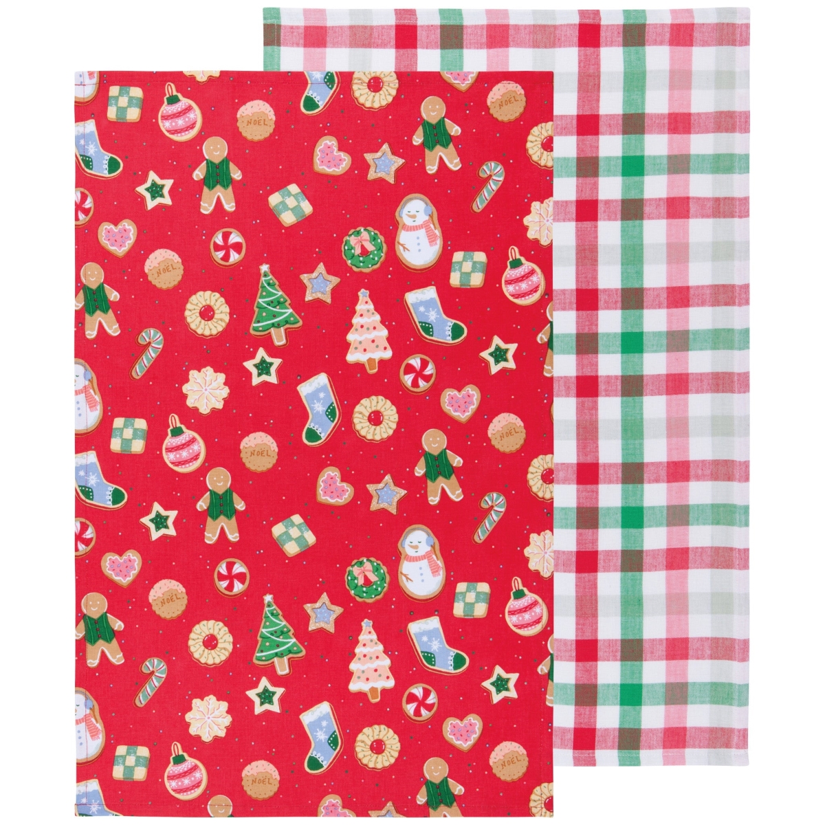 Picture of Danica Brands JKT2577D Cookie Exchange Cotton Dishtowels, Set of 2