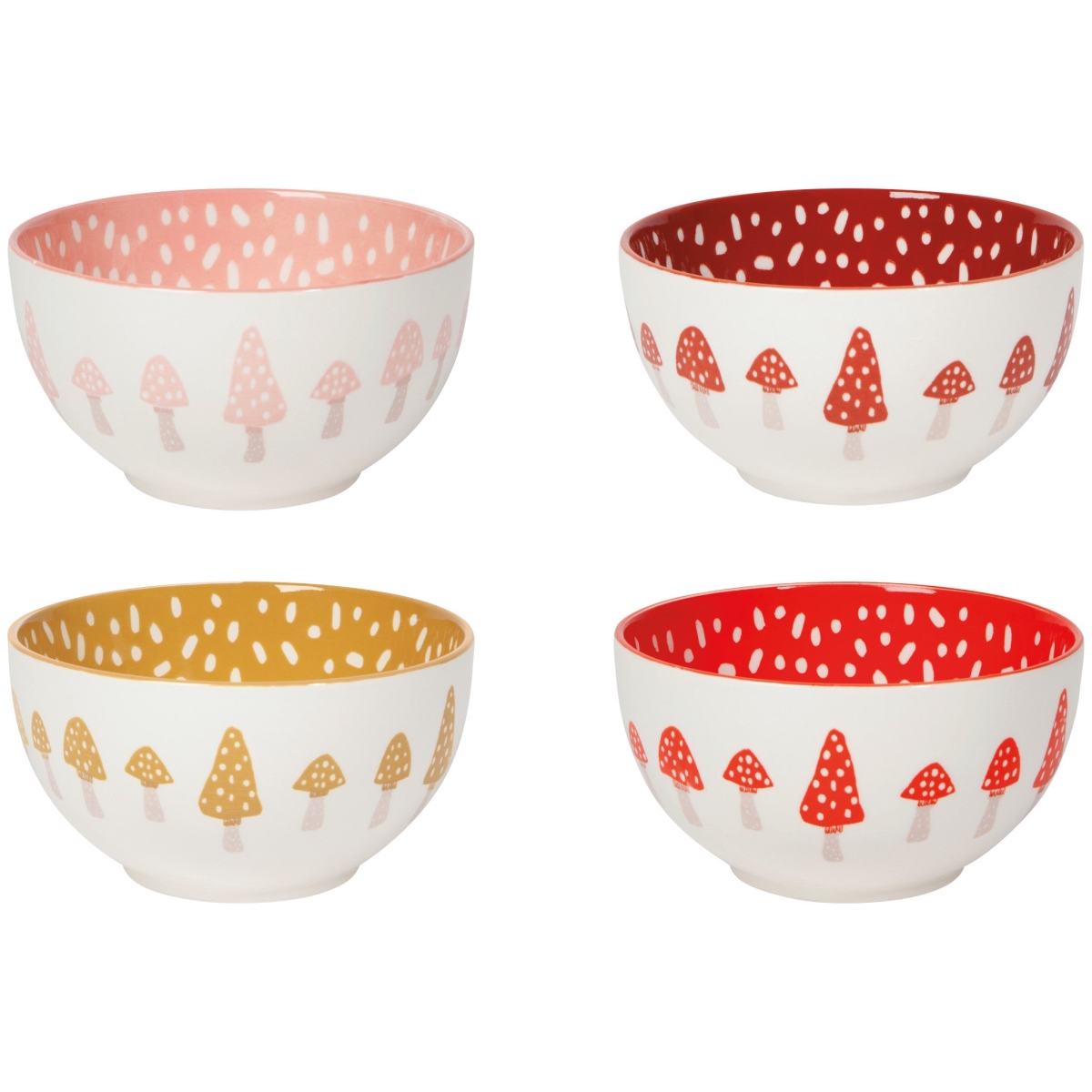 Picture of Danica Brands JBO2663D 14 oz Toadstool Bowls, Set of 4