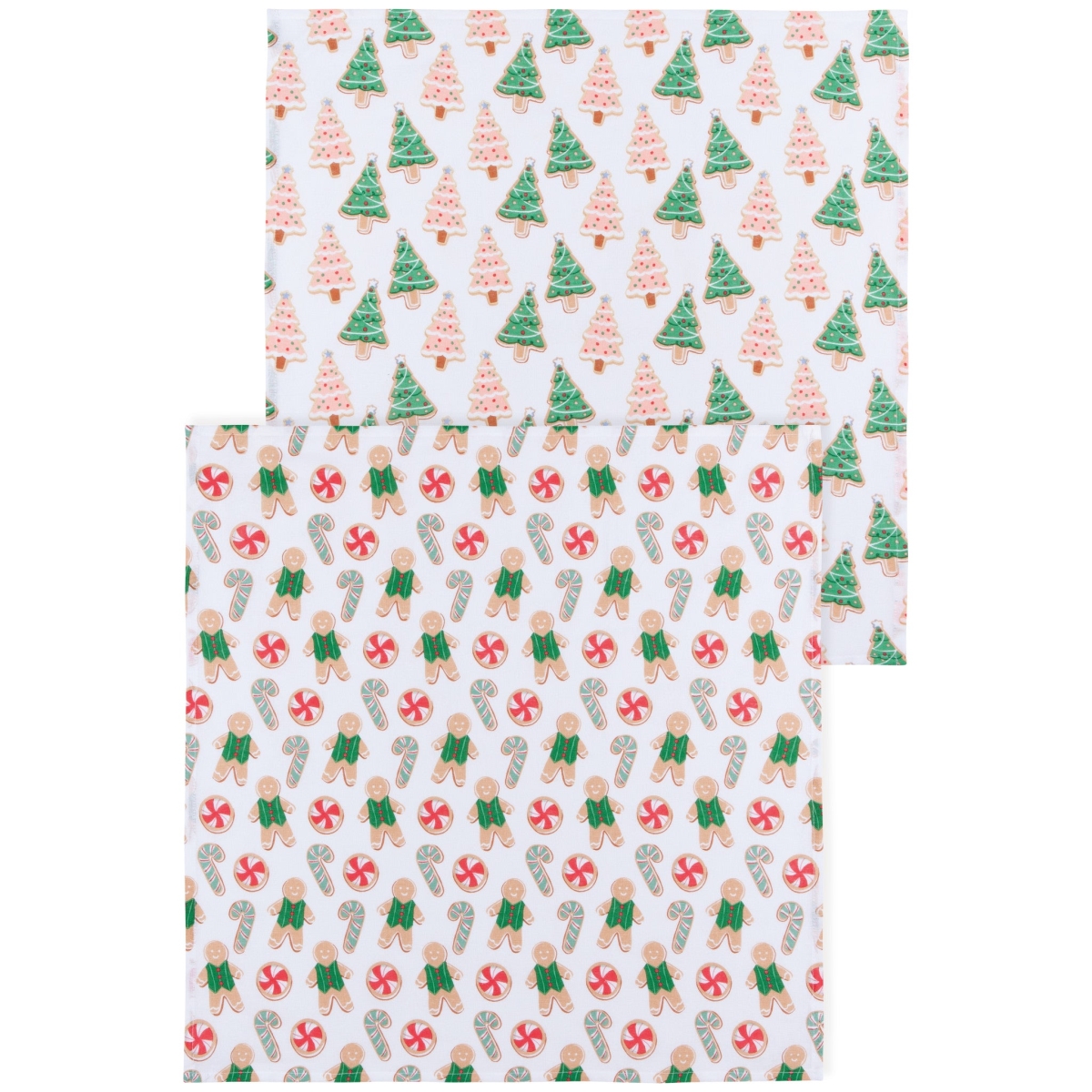 Picture of Danica Brands JKT2580D Cookie Exchange Christmas Floursack Dishtowels, Set of 2