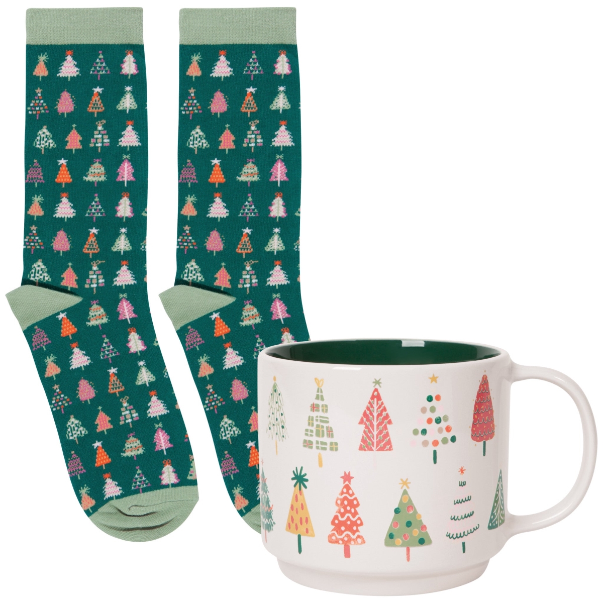Picture of Danica Brands JMG2592D 3.75 x 3.5 in. Glitzmas Mug & Socks Set