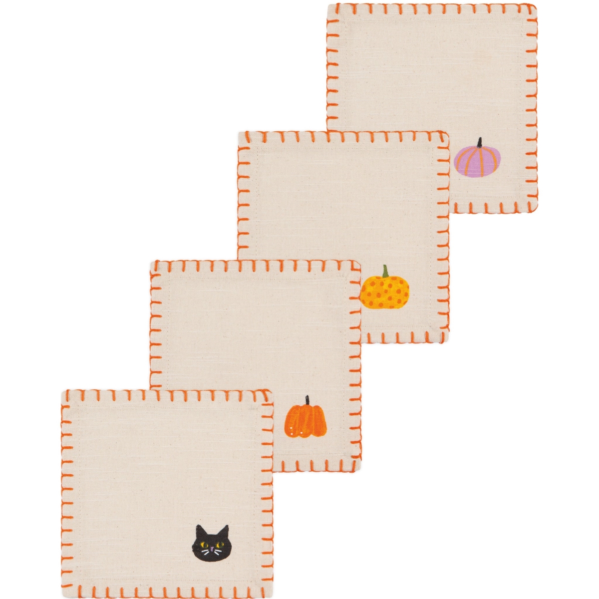 Picture of Danica Brands JNP2629D Hallows Eve Cocktail Napkins, Set of 4