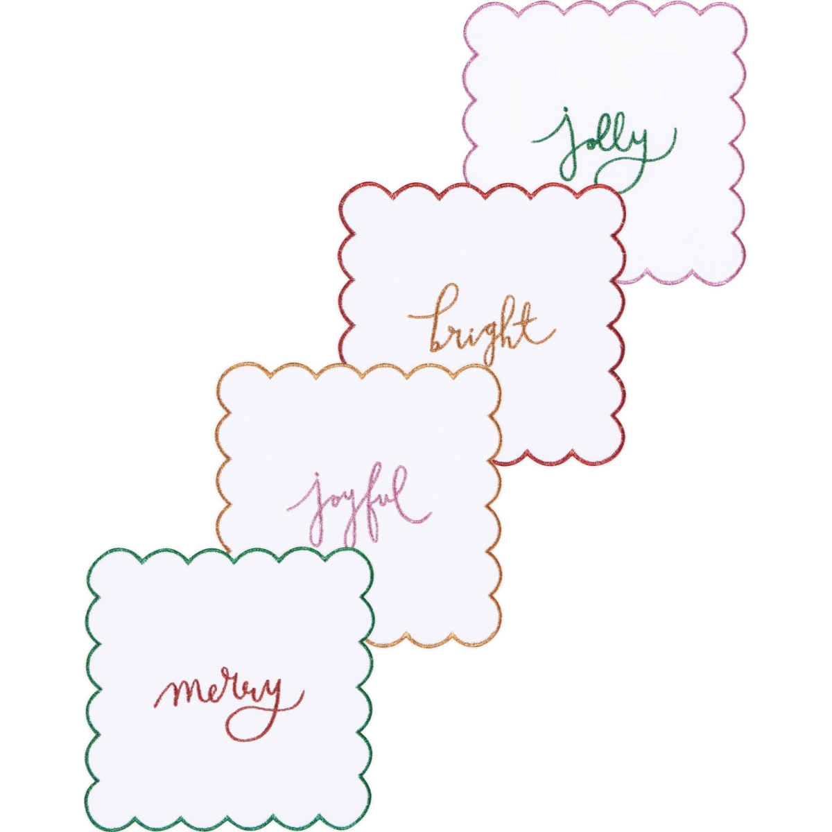 Picture of Danica Brands JNP2657D Merry Everything Cocktail Napkins, Set of 4