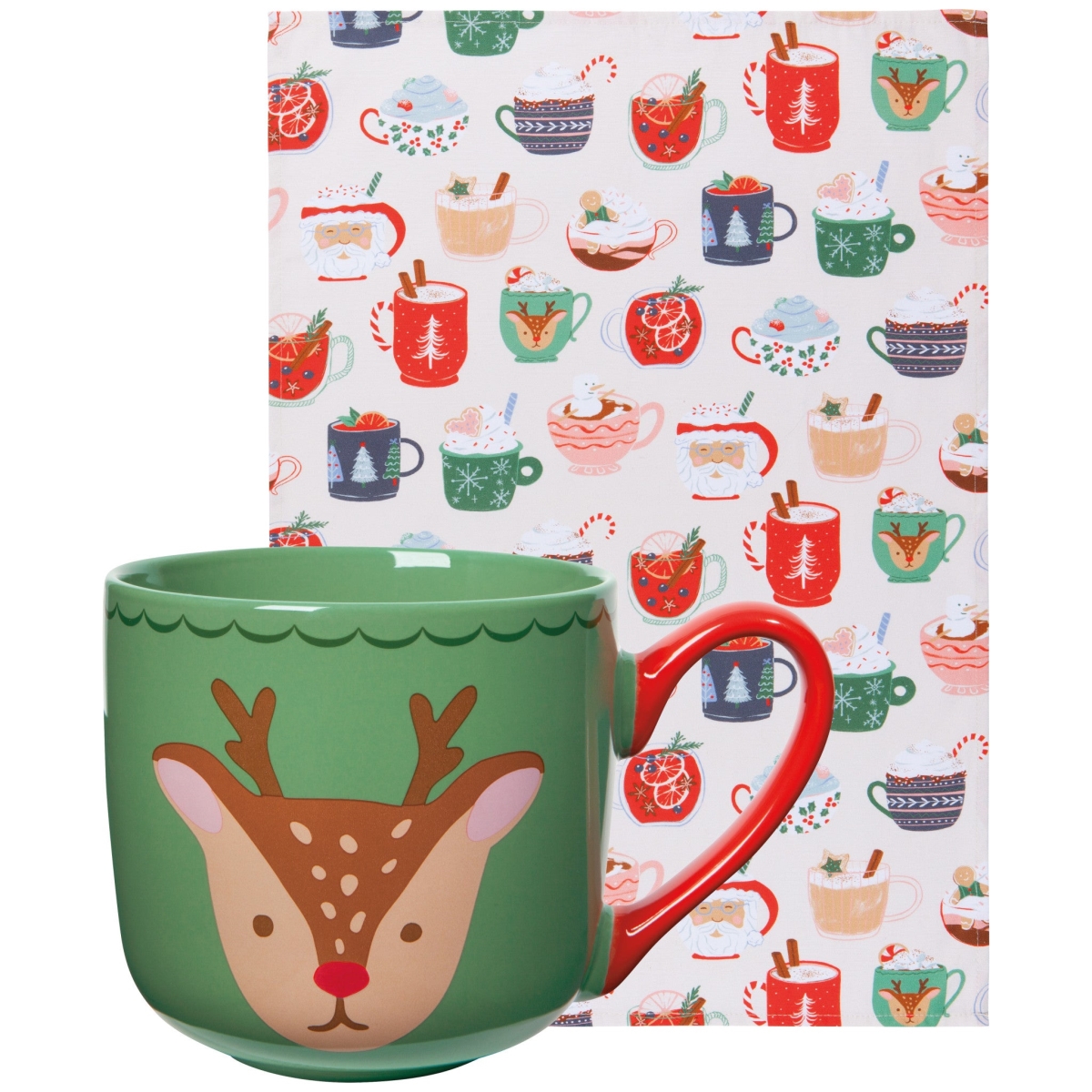Picture of Danica Brands JMG2618D Cozy Cups Mug & Dishtowel Set