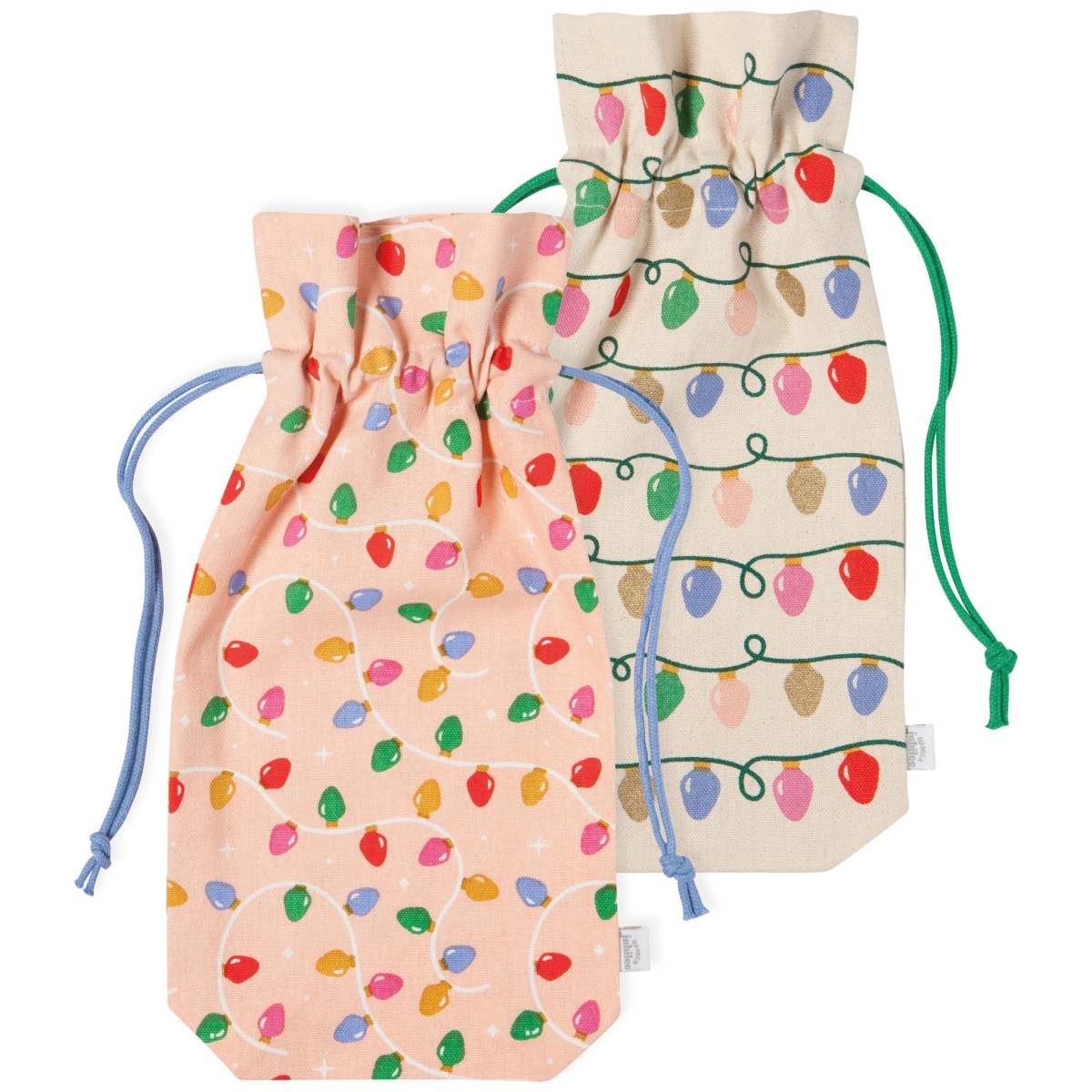 Picture of Danica Brands JTB2640D Holiday Glow Wine Bags, Set of 2