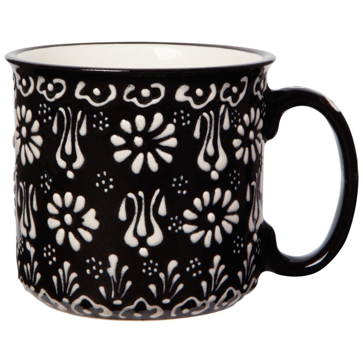 Picture of Danica Brands HMG2263D 12 oz Hand-Painted Turkish Mug - Evani Black