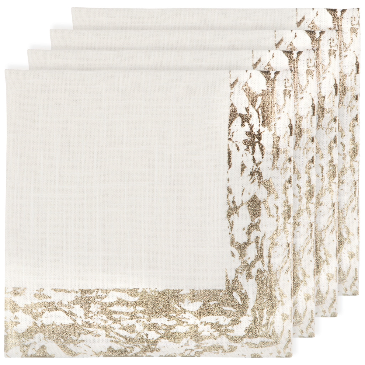 Picture of Danica Brands HNP2821D Gold Glimmer Napkins, Set of 4