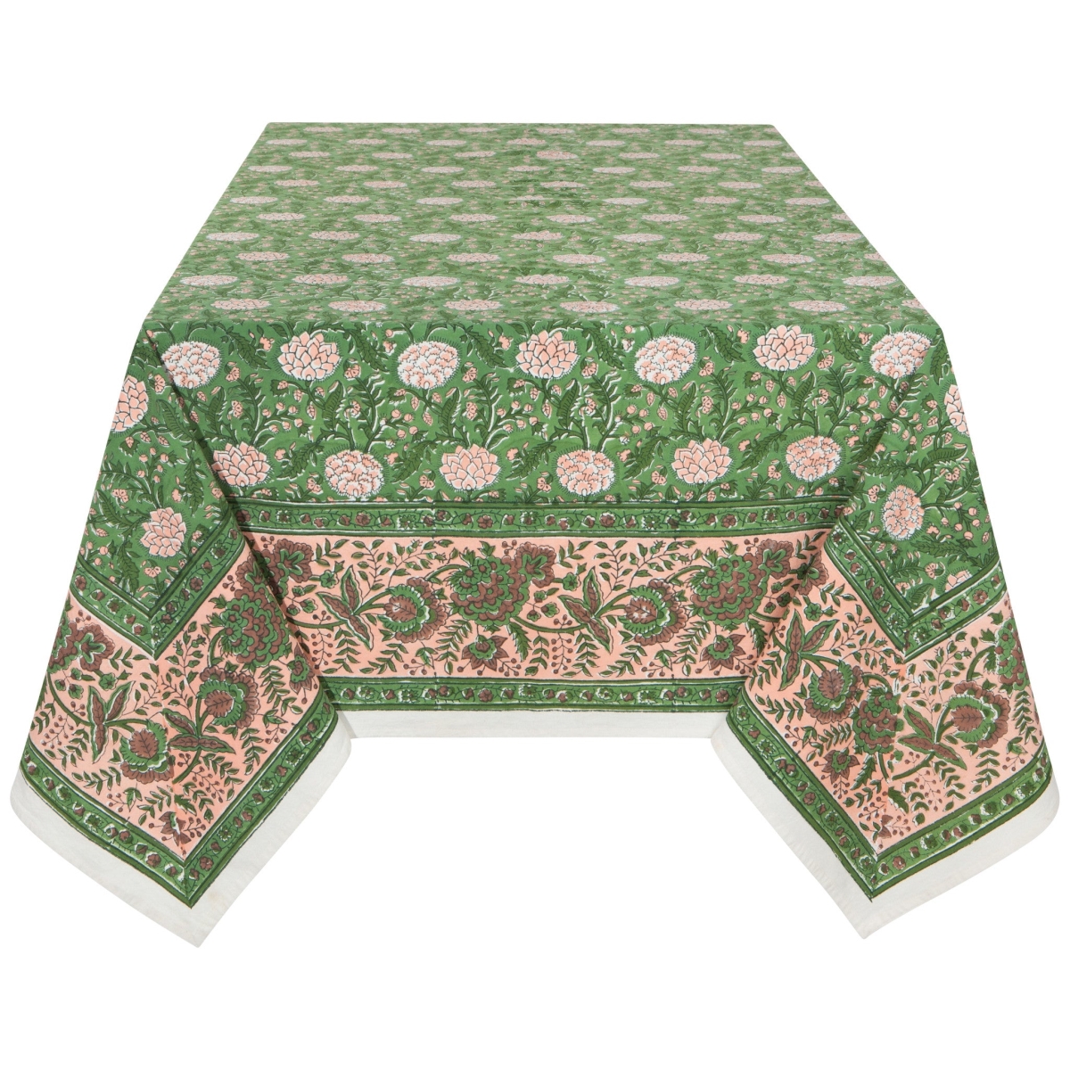Picture of Danica Brands HTC2864D 60 x 90 in. Peony Block Print Tablecloth
