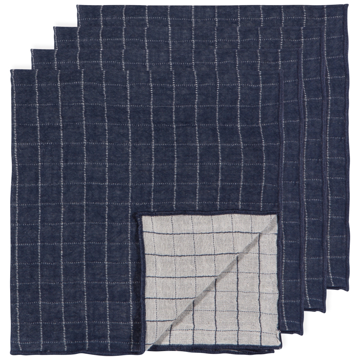 Picture of Danica Brands HNP2790D Midnight Double Weave Napkins, Set of 4