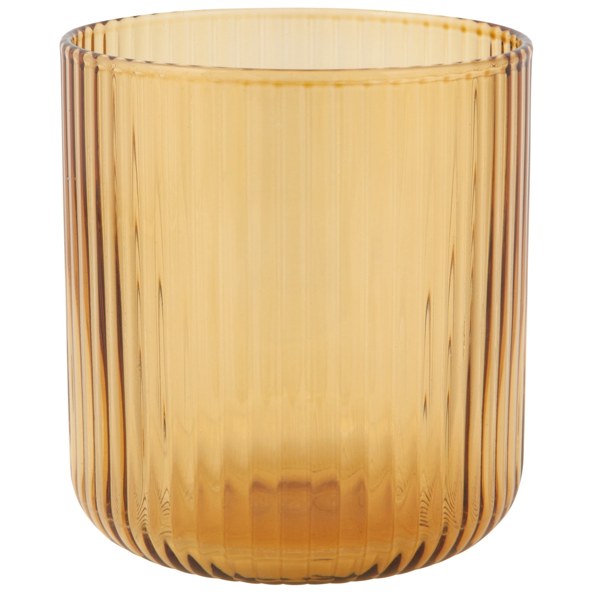 Picture of Danica Brands HGL2697D 12 oz Fluted Glass - Amber