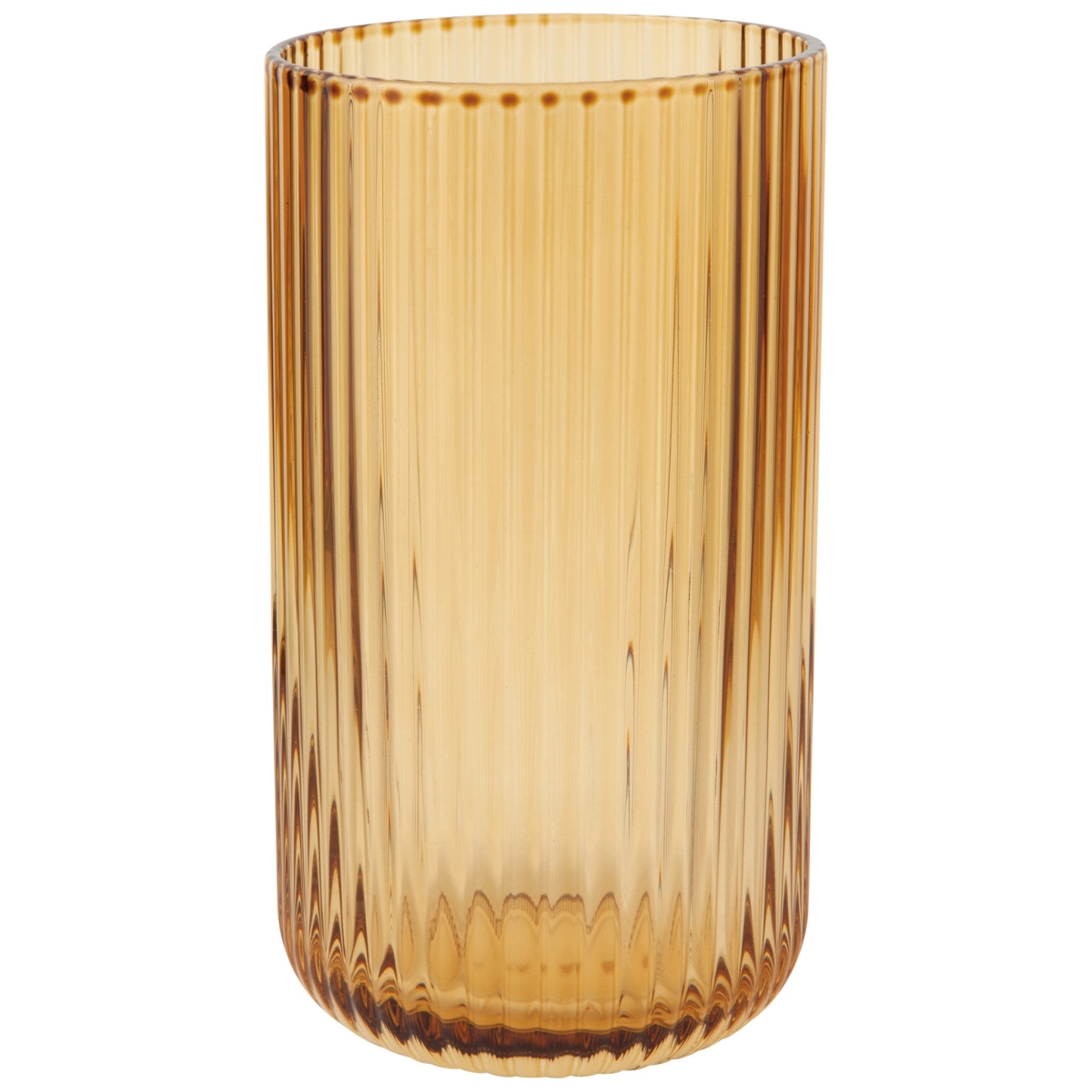 Picture of Danica Brands HGL2698D 17 oz Fluted Glass - Amber