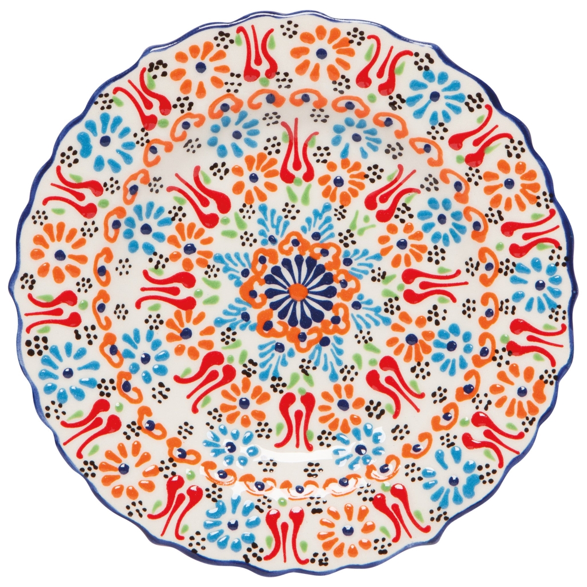 Picture of Danica Brands HPT2934D 7.5 in. Hand-Painted Turkish Plate - Evani White