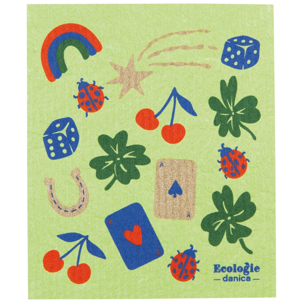 Picture of Danica Brands ESW3319D 6.5 x 8 in. Feeling Lucky Swedish Dishcloth