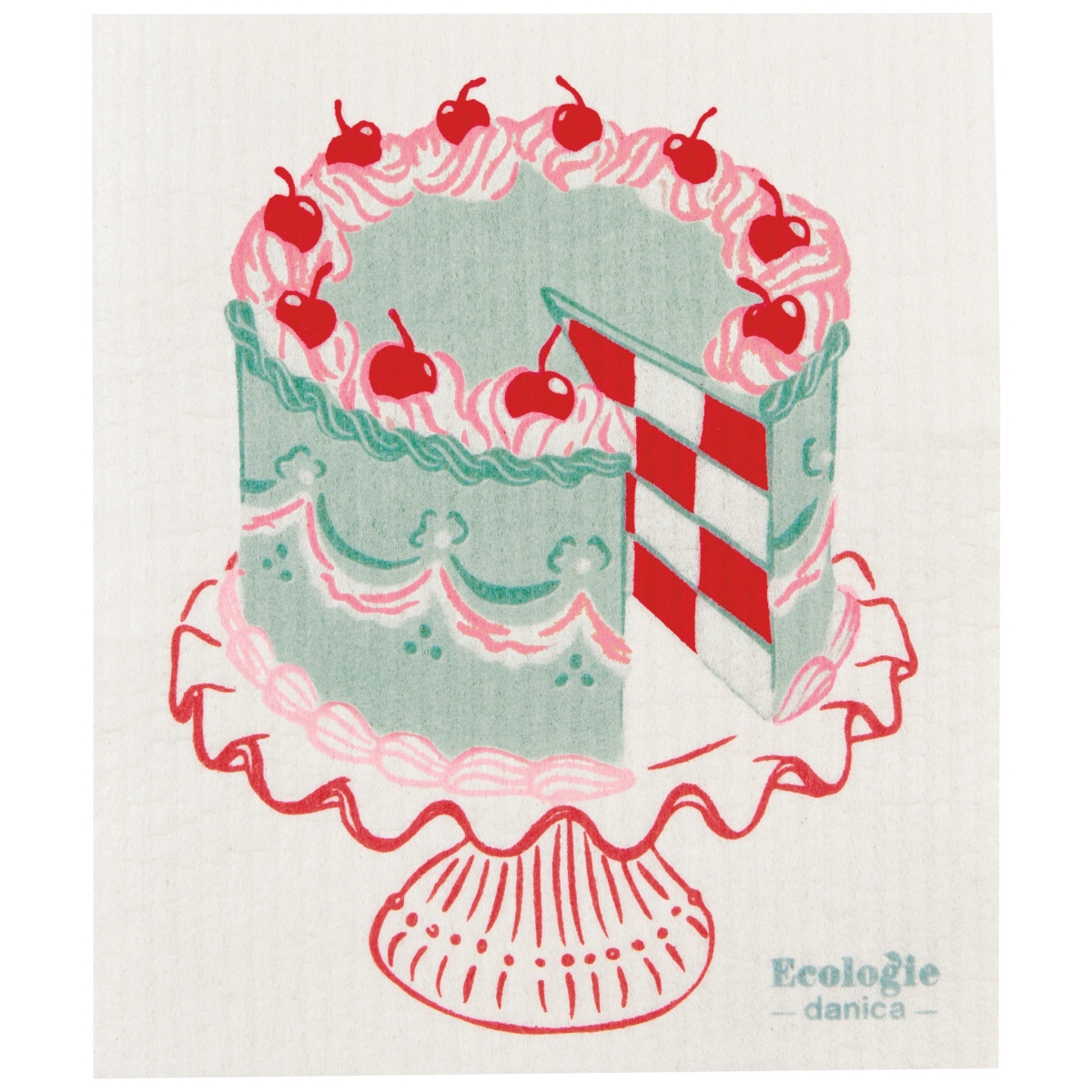 Picture of Danica Brands ESW3320D 6.5 x 8 in. Take the Cake Swedish Dishcloth