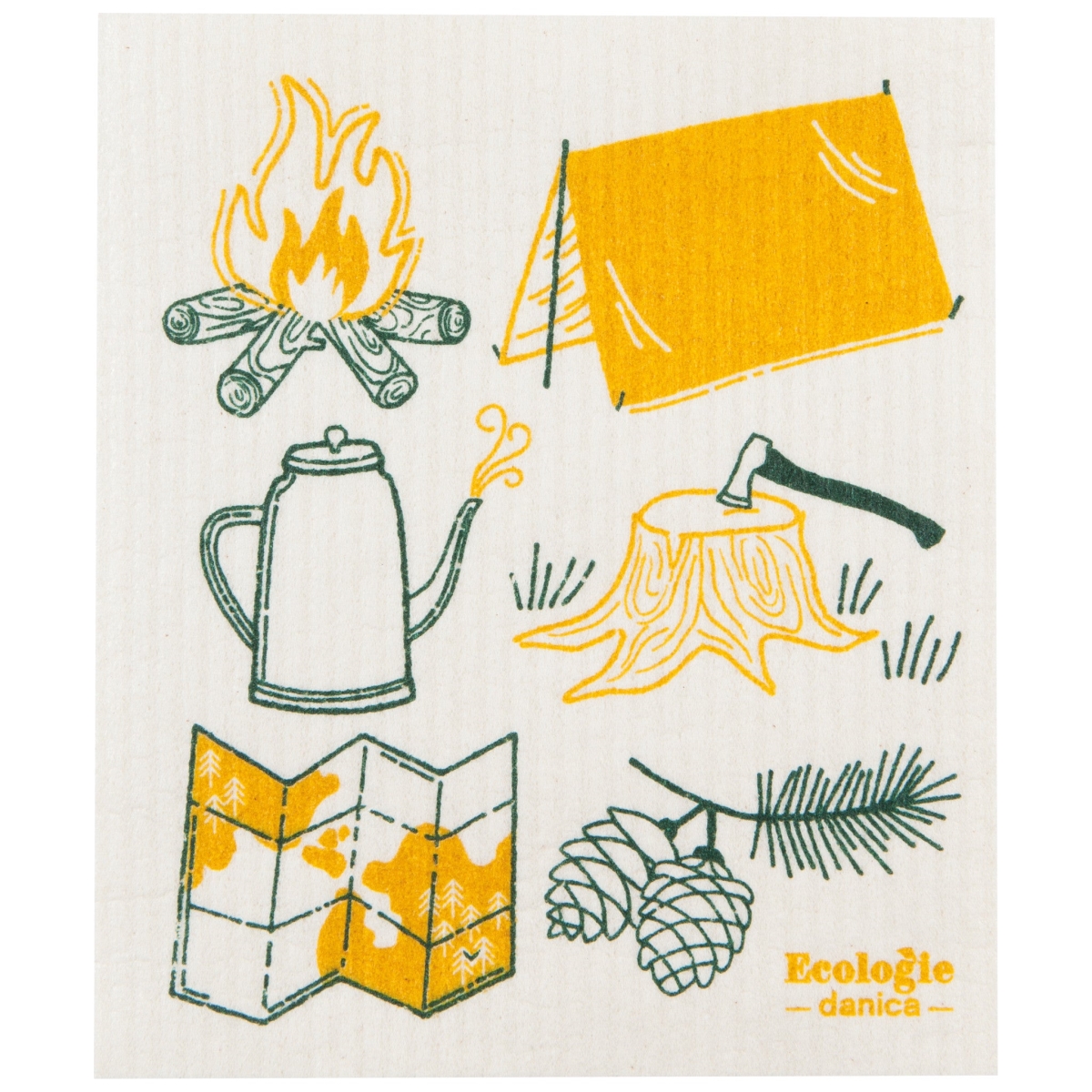 Picture of Danica Brands ESW3321D 6.5 x 8 in. Camp Out Swedish Dishcloth