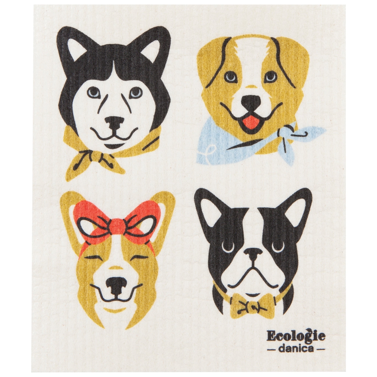 Picture of Danica Brands ESW3323D 6.5 x 8 in. Uptown Dogs Swedish Dishcloth
