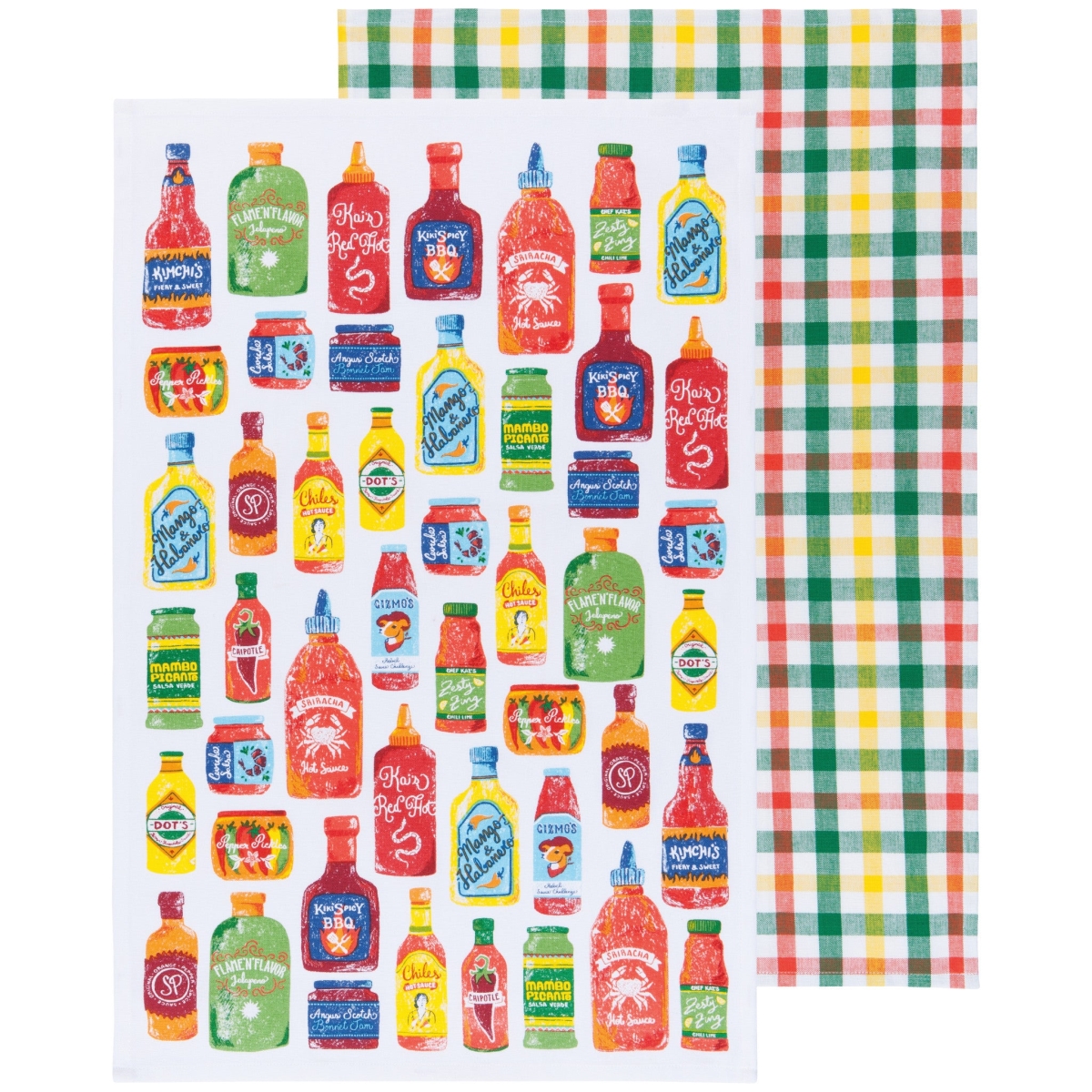 Picture of Danica Brands NKT2988D Hot Sauce Dishtowels, Set of 2