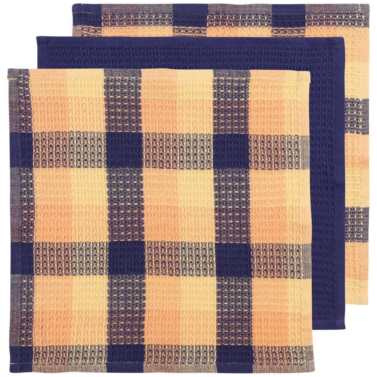 Picture of Danica Brands NDC3362D Check Dusk Waffle Dishcloths, Set of 3