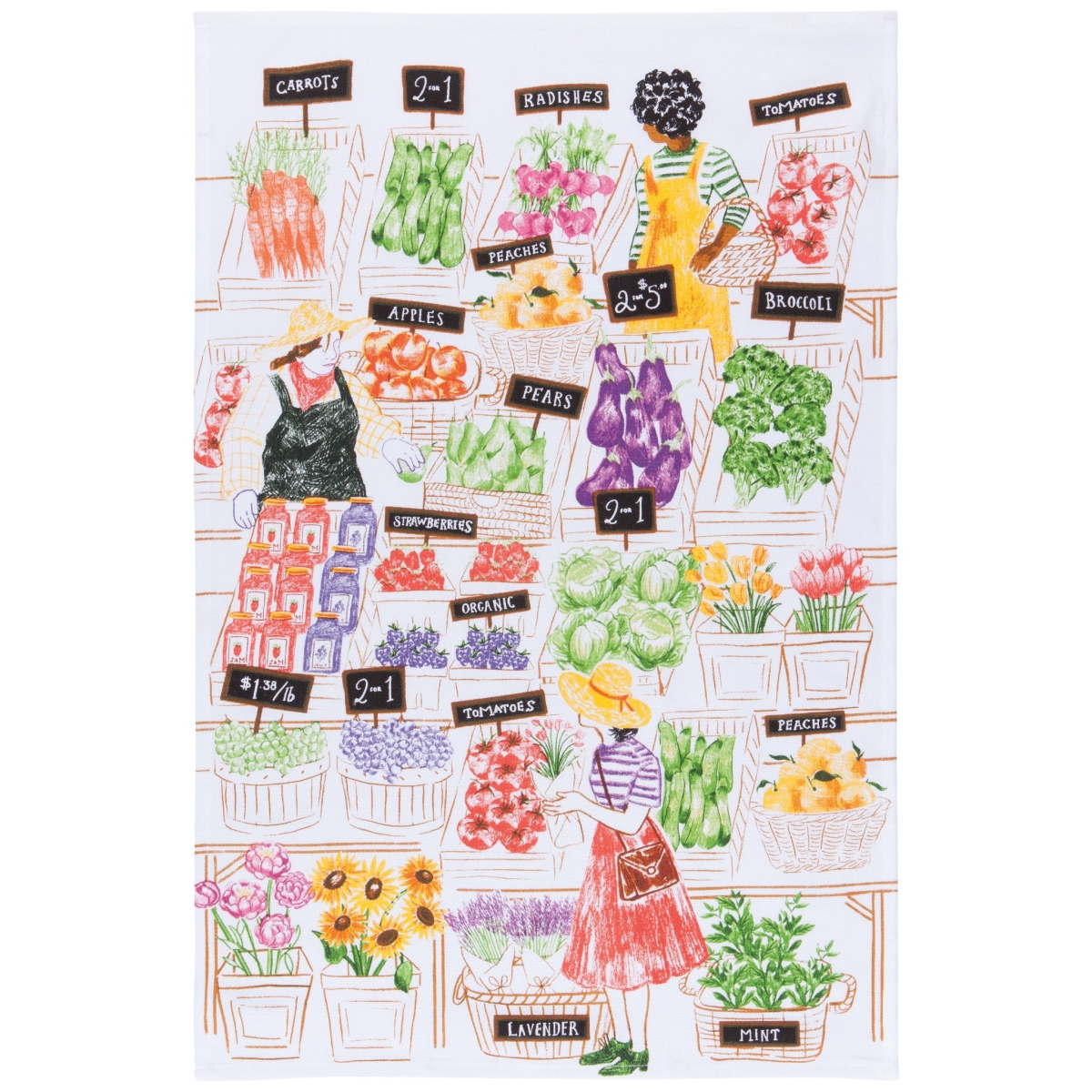 Picture of Danica Brands NKT3071D 18 x 28 in. Locally Grown Dishtowel
