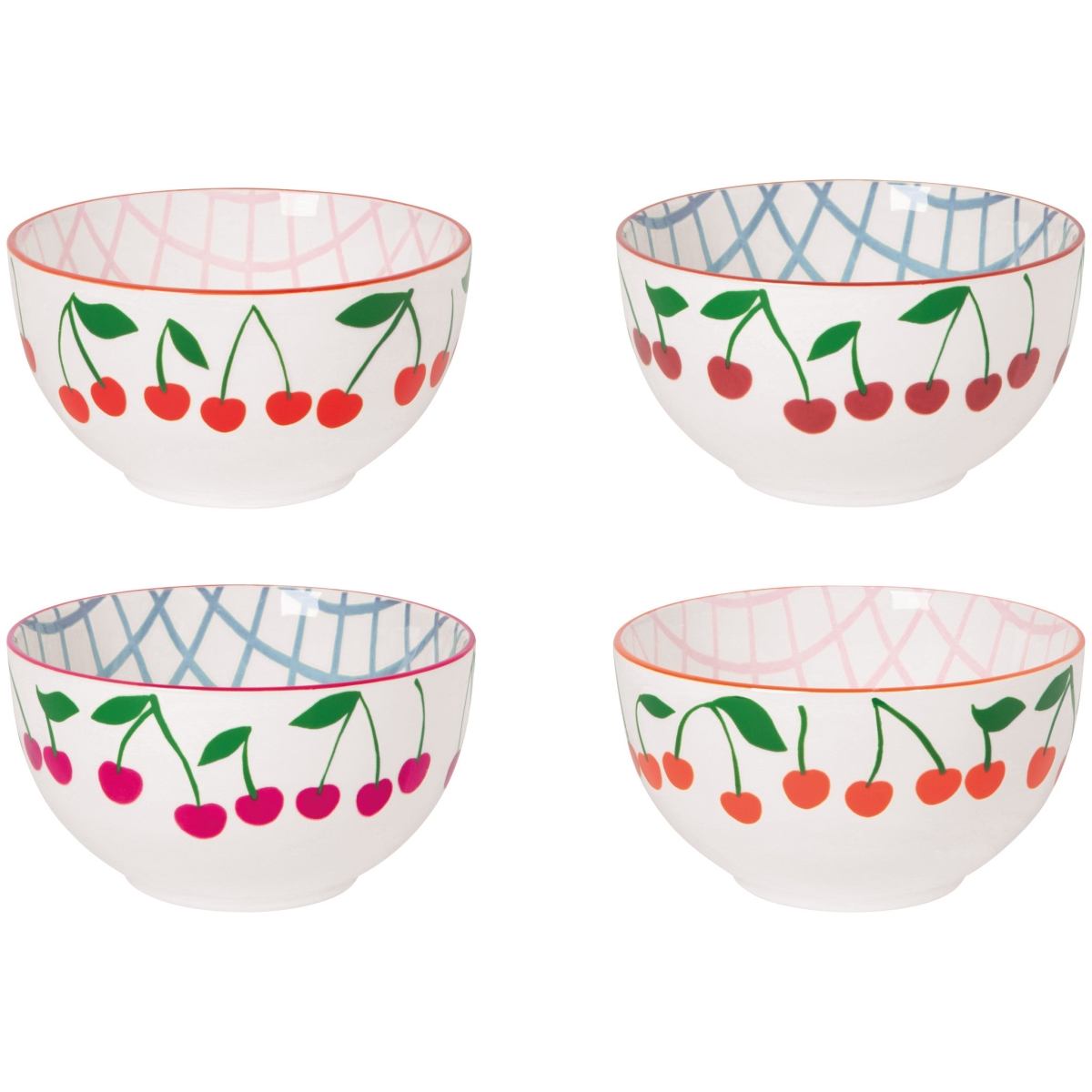 Picture of Danica Brands JBO3152D 14 oz Very Cherry Bowls - Assorted Color, Set of 4