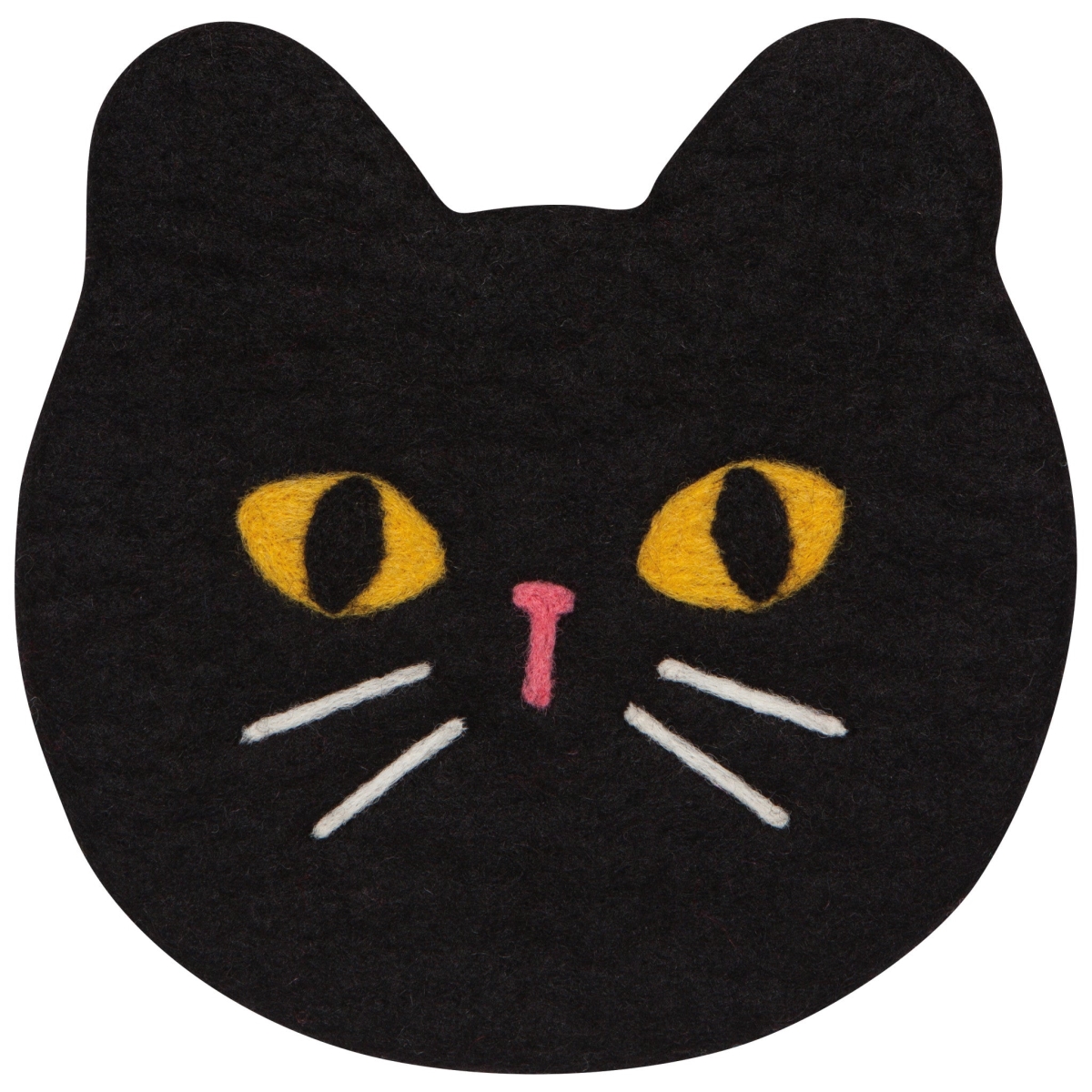 Picture of Danica Brands JTS3164D 7.75 x 8 in. Black Cat Felt Wool Trivet