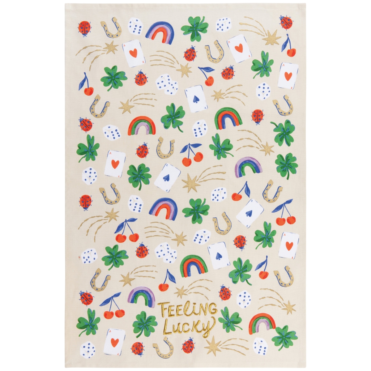 Picture of Danica Brands JKT3169D 18 x 28 in. Feeling Lucky Dishtowel