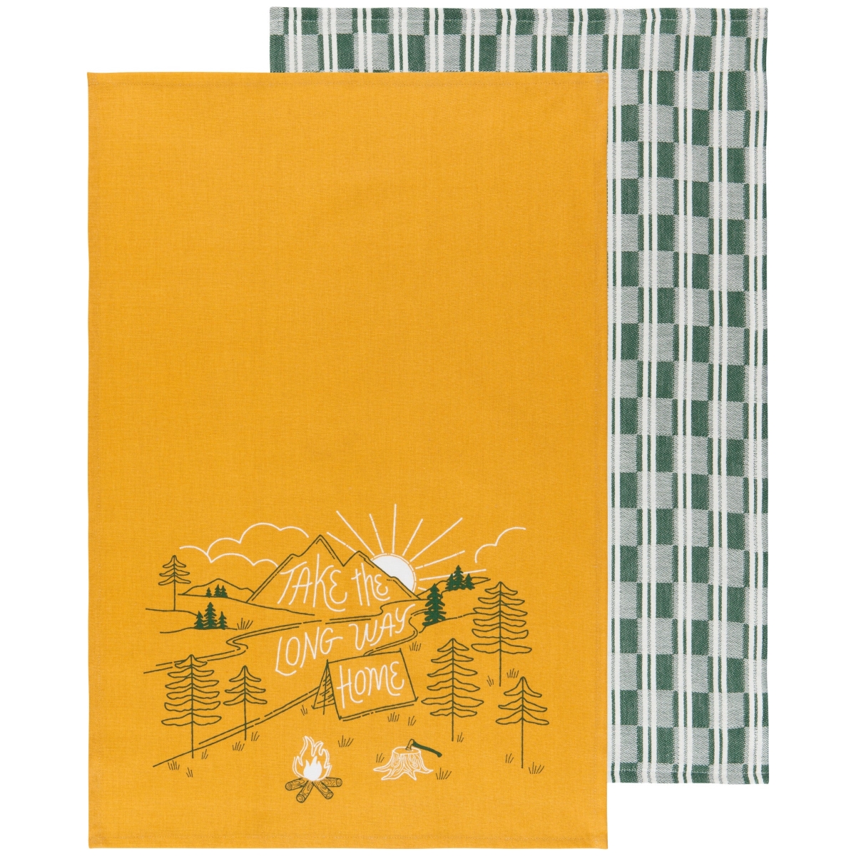 Picture of Danica Brands JKT3179D Camp Out Dishtowel, Set of 2