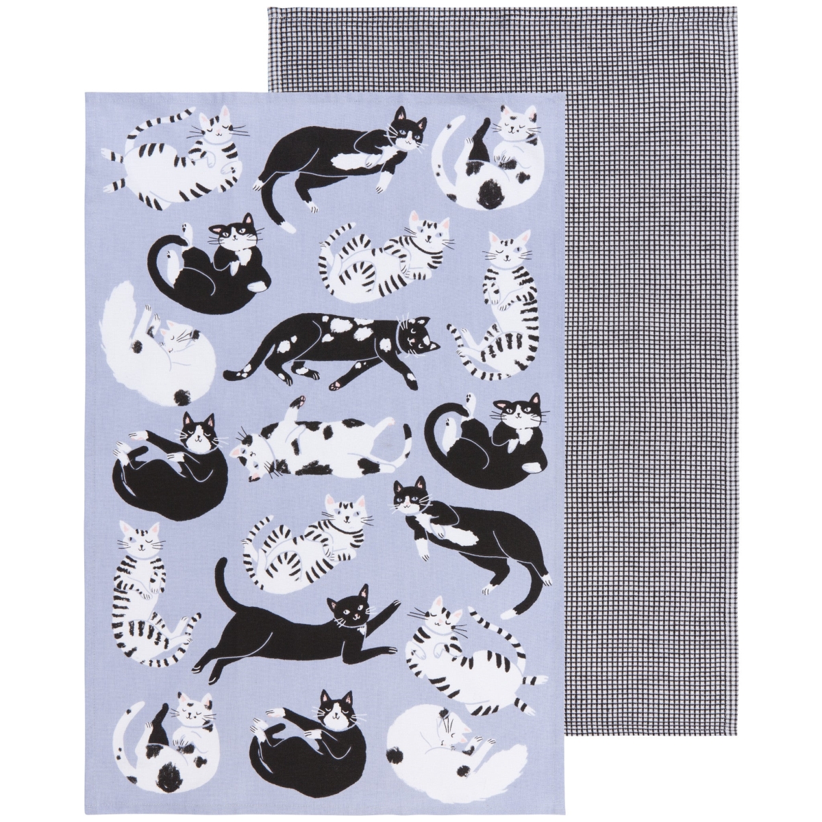 Picture of Danica Brands JKT3180D Meow & Furever Dishtowels, Set of 2