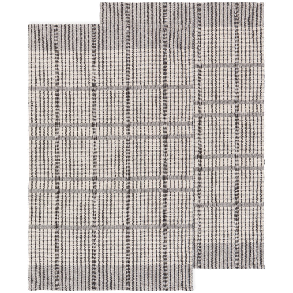 Picture of Danica Brands HKT3303D Pewter Finley Check Dishtowels, Set of 2