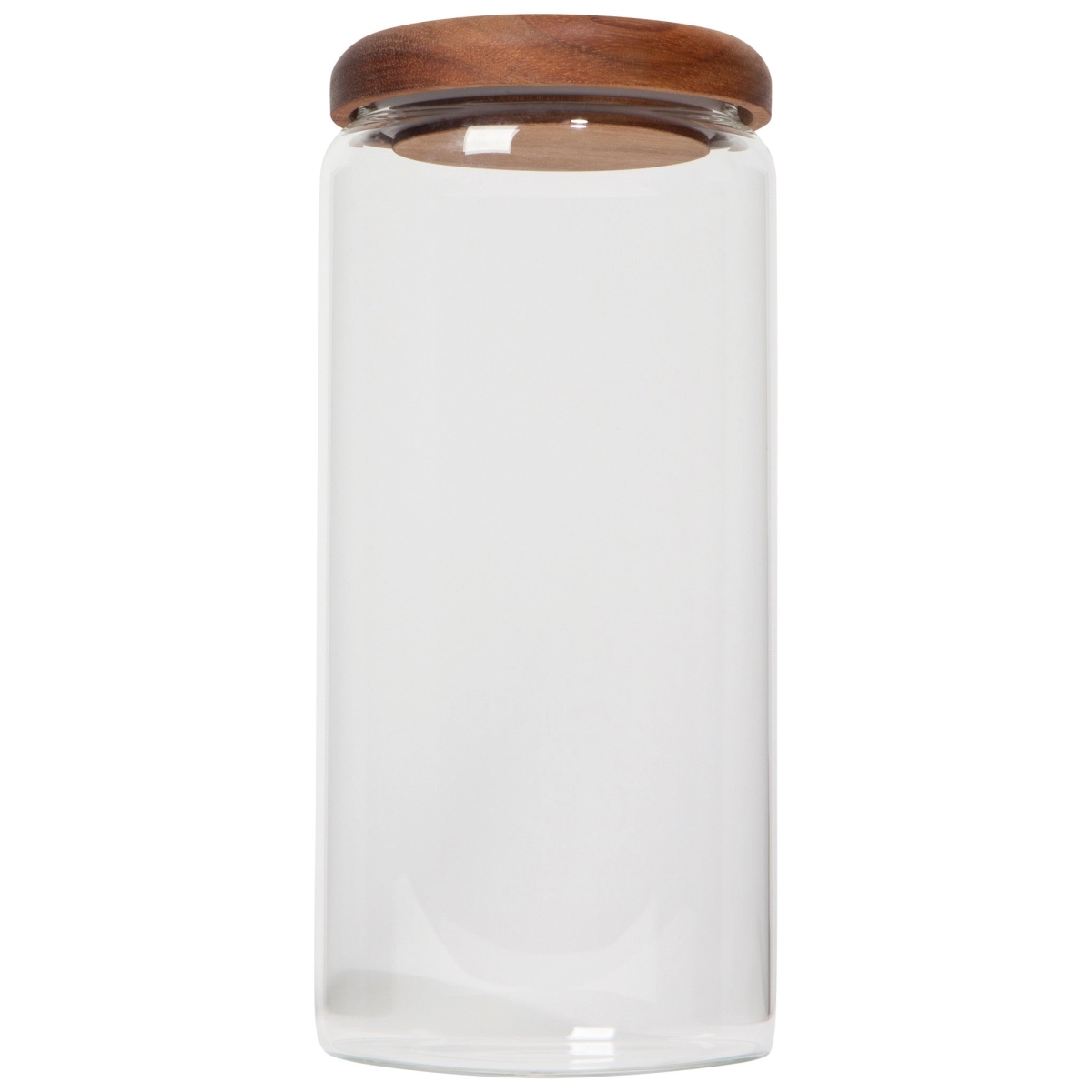 Picture of Danica Brands HSS3402D 42 oz Glass Jar with Acacia Wood Lid