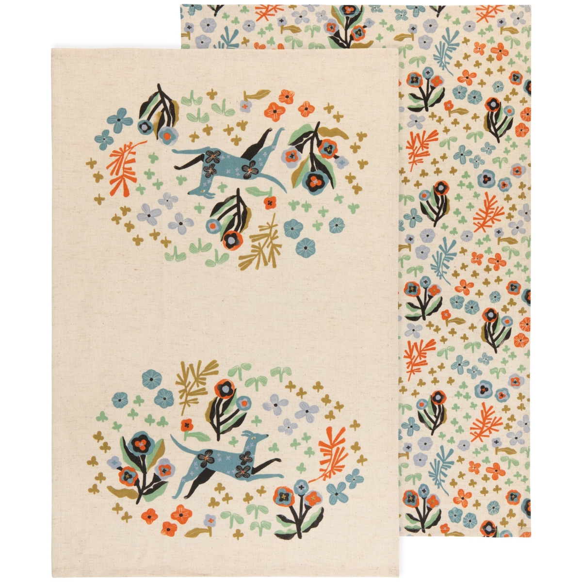 Picture of Danica Brands DKT3739D 18 x 28 in. Dogwood Dishtowels, Set of 2