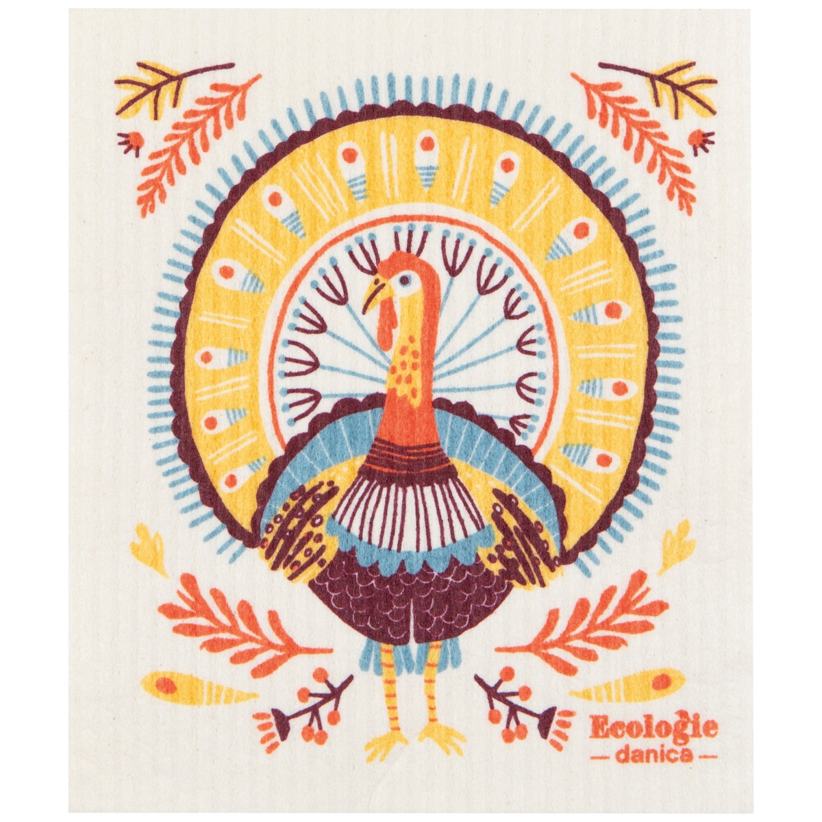 Picture of Danica Brands ESW3576D 6.5 x 8 in. Autumn Plenty Thanksgiving Swedish Dishcloth