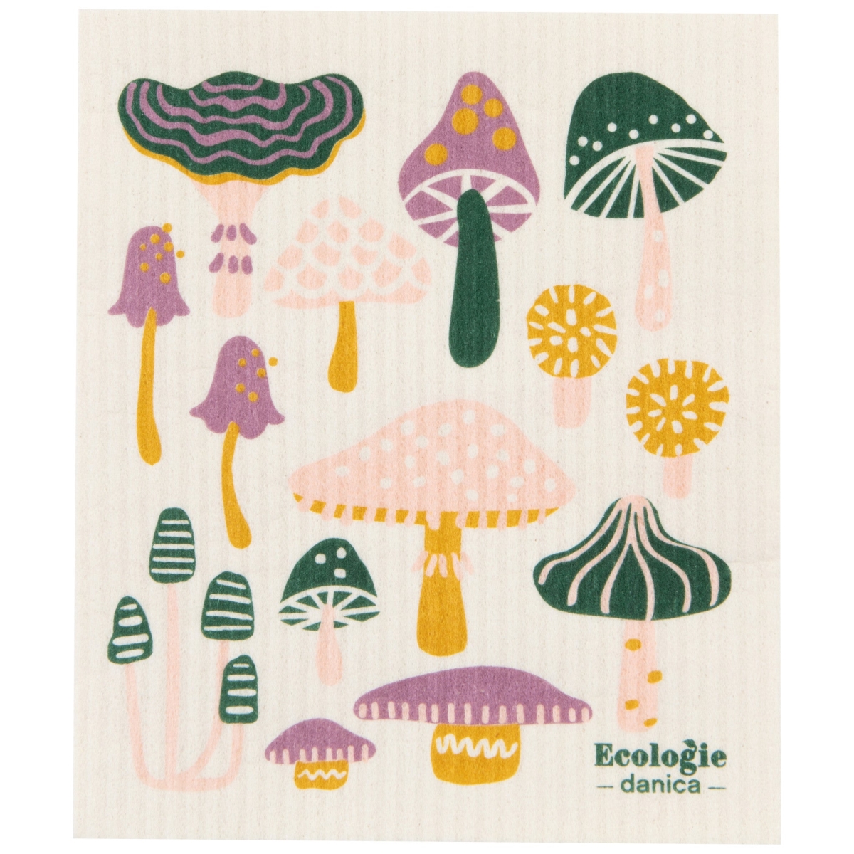 Picture of Danica Brands ESW3806D 6.5 x 8 in. Mushroom Gems Swedish Dishcloth