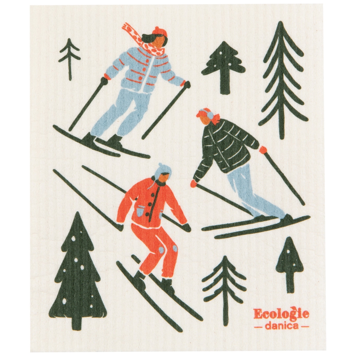 Picture of Danica Brands ESW3815D 6.5 x 8 in. Ski Ya Later Swedish Dishcloth