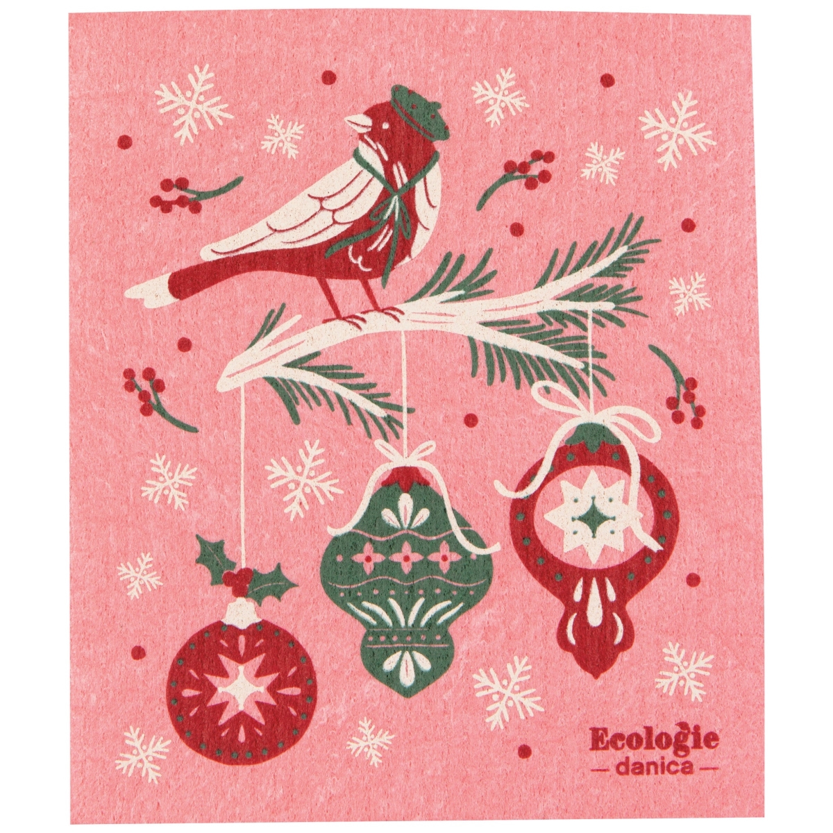 Picture of Danica Brands ESW3829D 6.5 x 8 in. Seasons Tweetings Christmas Swedish Dishcloth