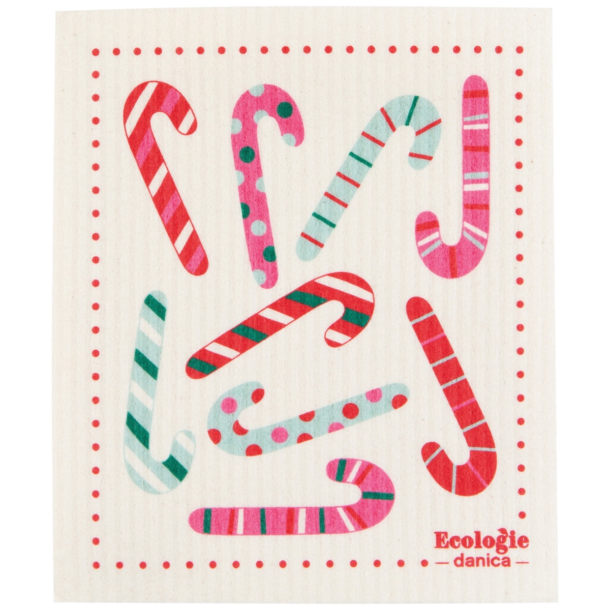 Picture of Danica Brands ESW3875D 6.5 x 8 in. Merry Mints Christmas Swedish Dishcloth