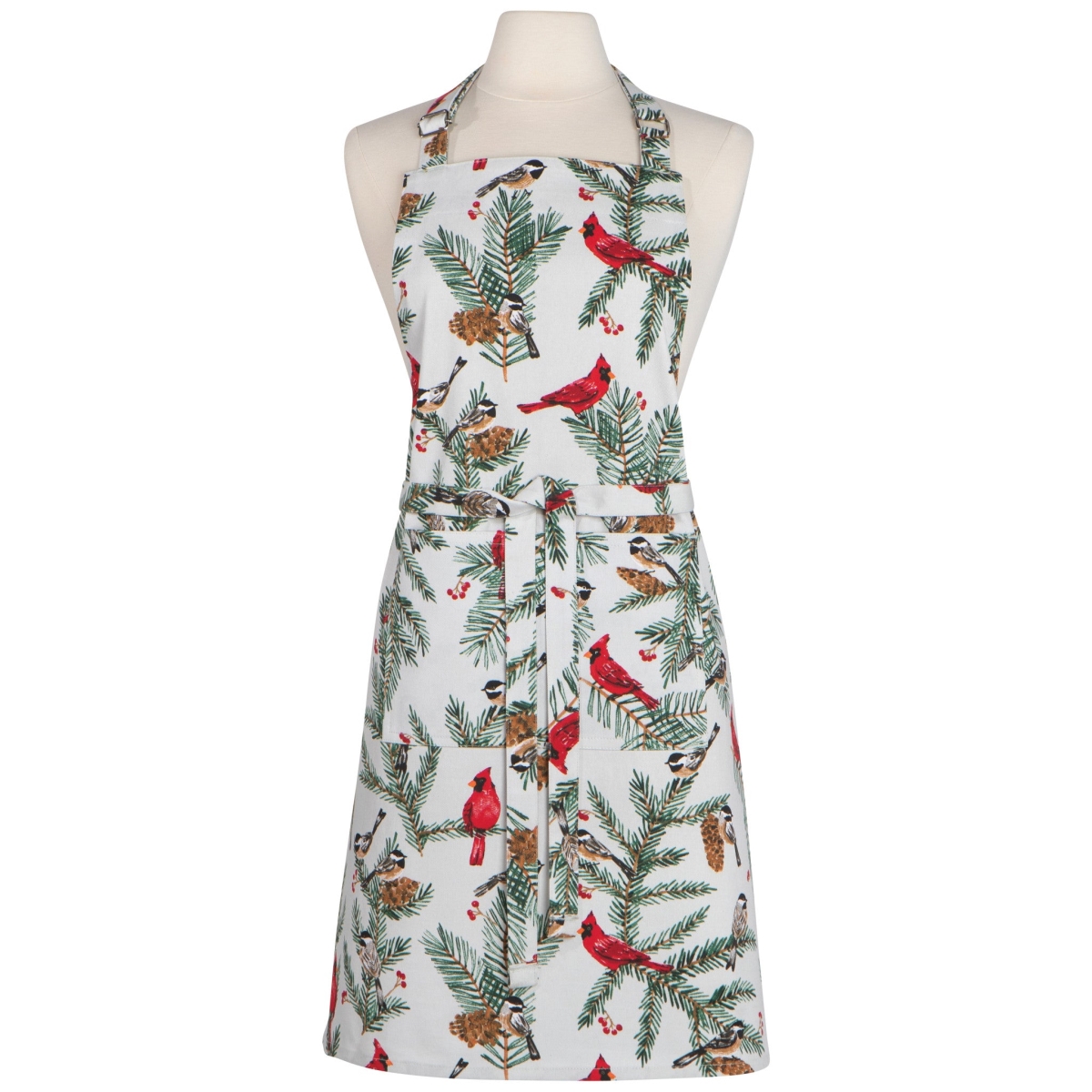 Picture of Danica Brands NAP3596D 28 x 32 in. Birds & Boughs Christmas Chef Apron