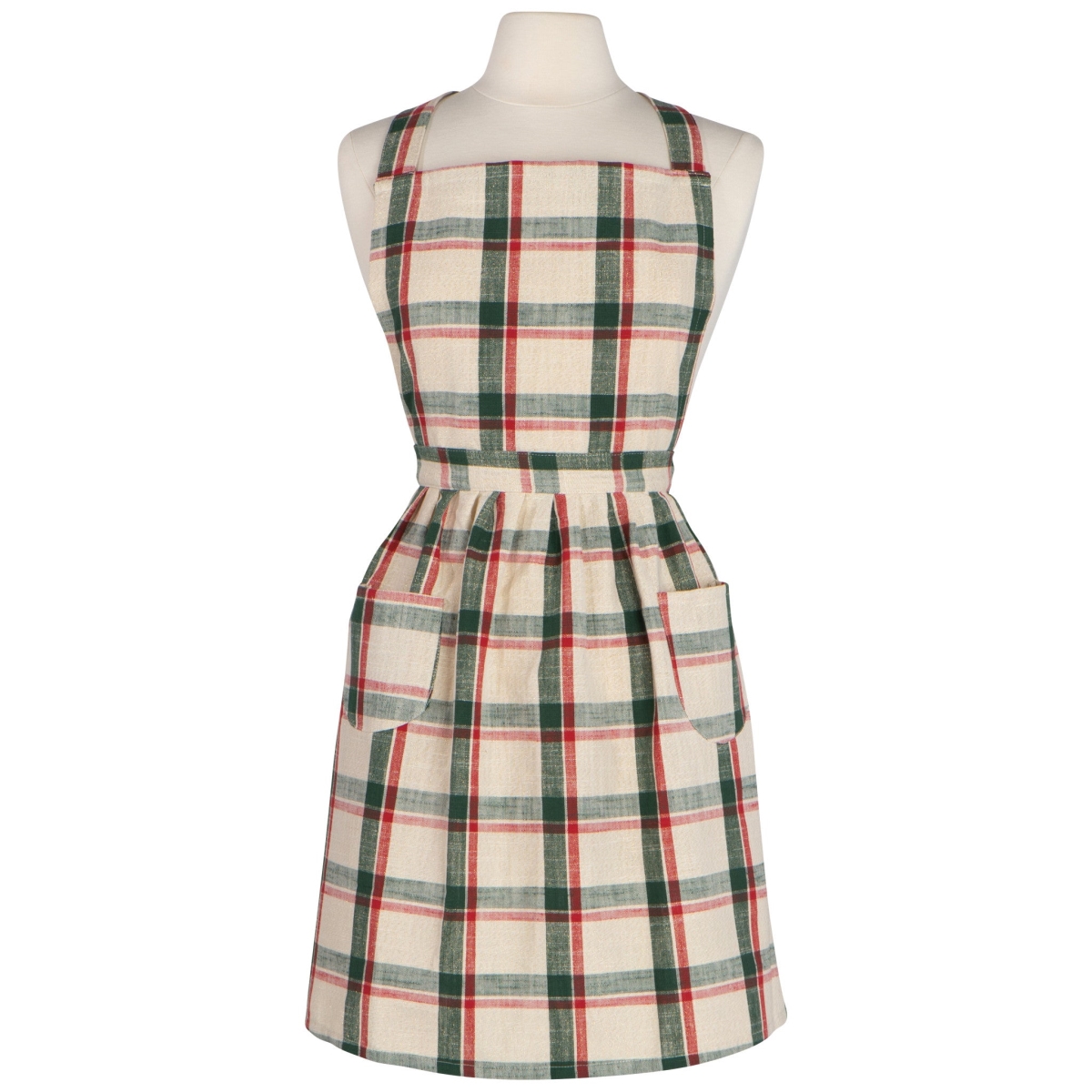 Picture of Danica Brands NAP3653D 27.5 x 29 in. Noel Plaid Classic Christmas Apron