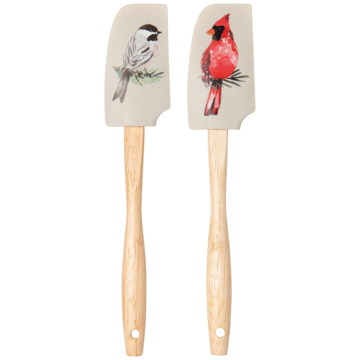 Picture of Danica Brands NKU3964D 7 in. Birds & Boughs Christmas Mini Silicone Spatulas - Set of 2