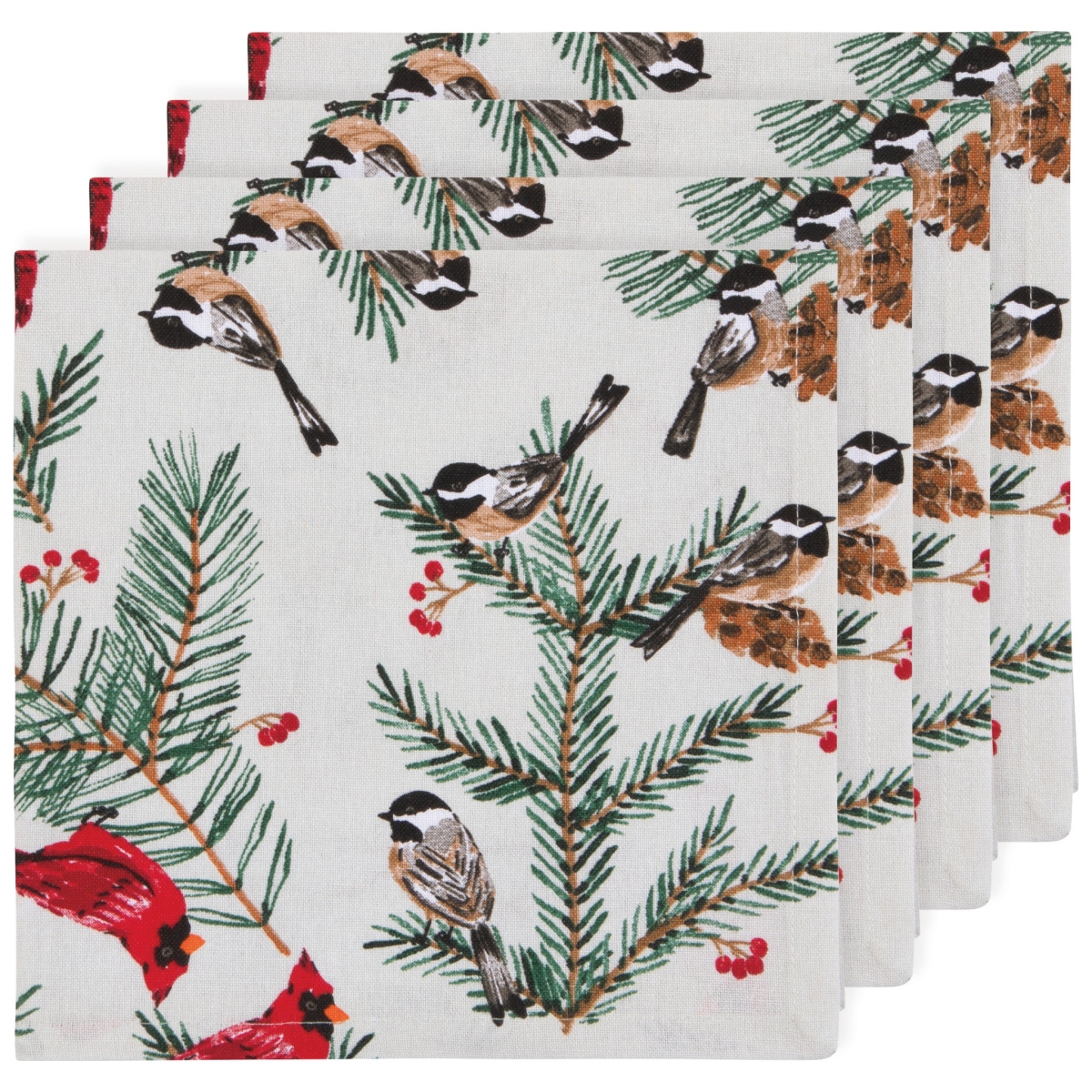 Picture of Danica Brands NNP3603D Birds & Boughs Christmas Napkins, Set of 4