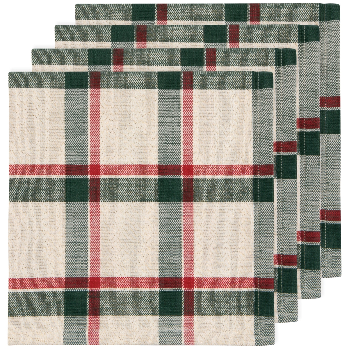 Picture of Danica Brands NNP3655D Noel Plaid Christmas Napkins, Set of 4
