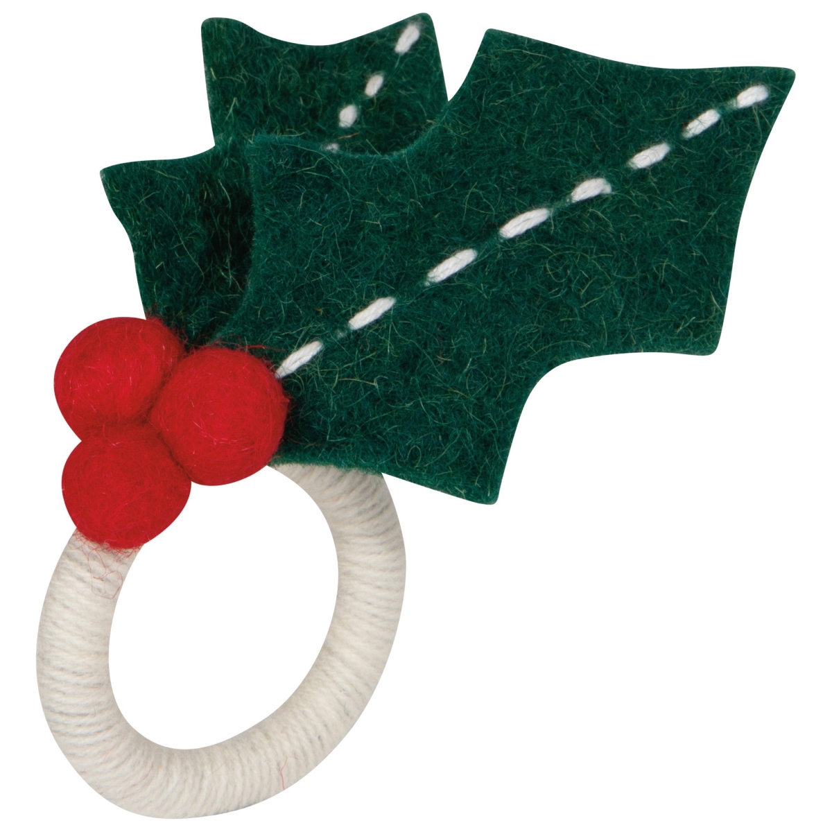 Picture of Danica Brands NNP3687D 5 x 2.5 x 1 in. Winterberry Christmas Felt Napkin Ring
