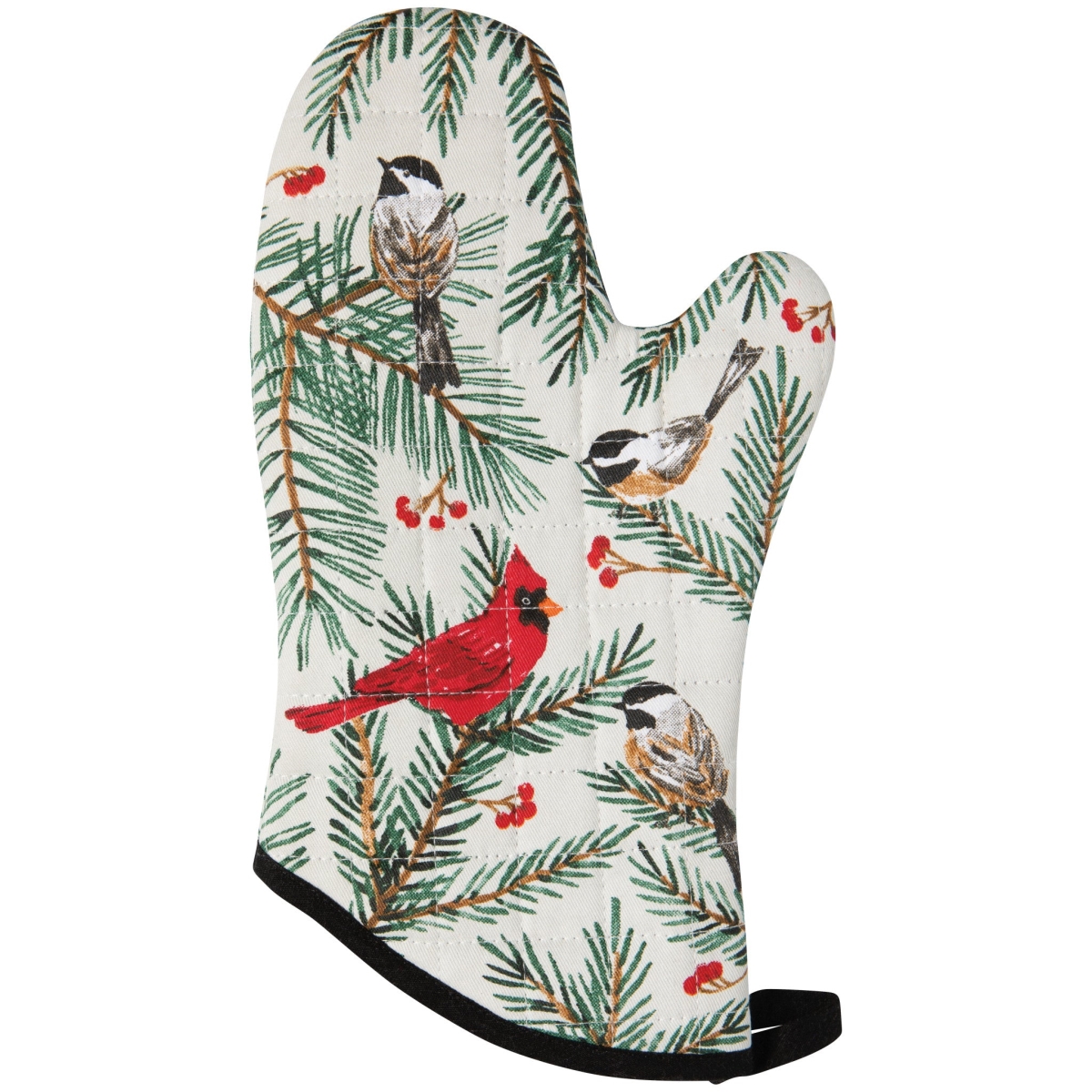 Picture of Danica Brands NOM3597D 13 in. Birds & Boughs Christmas Chef Oven Mitt