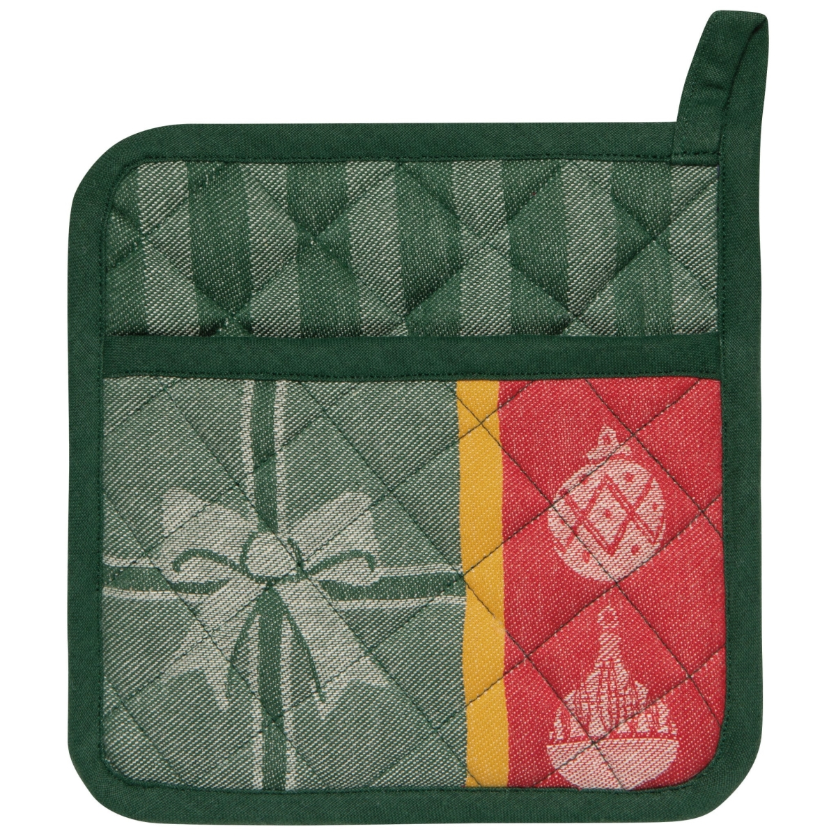 Picture of Danica Brands NPH3590D 8 x 8 in. Festive Fir Jacquard Christmas Potholder