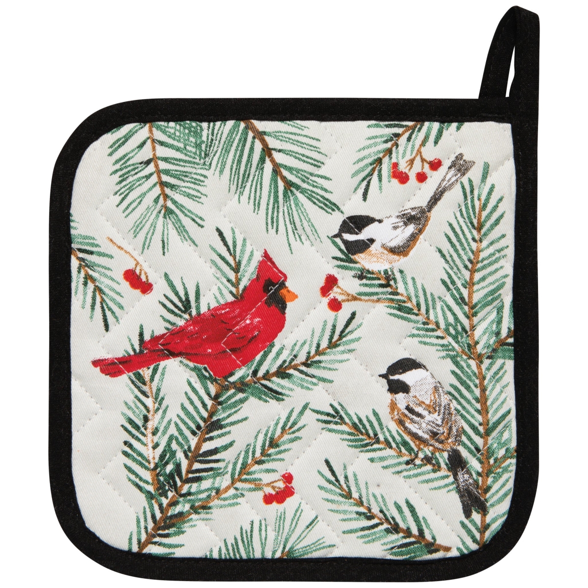 Picture of Danica Brands NPH3598D 8 x 8 in. Birds & Boughs Christmas Chef Potholder